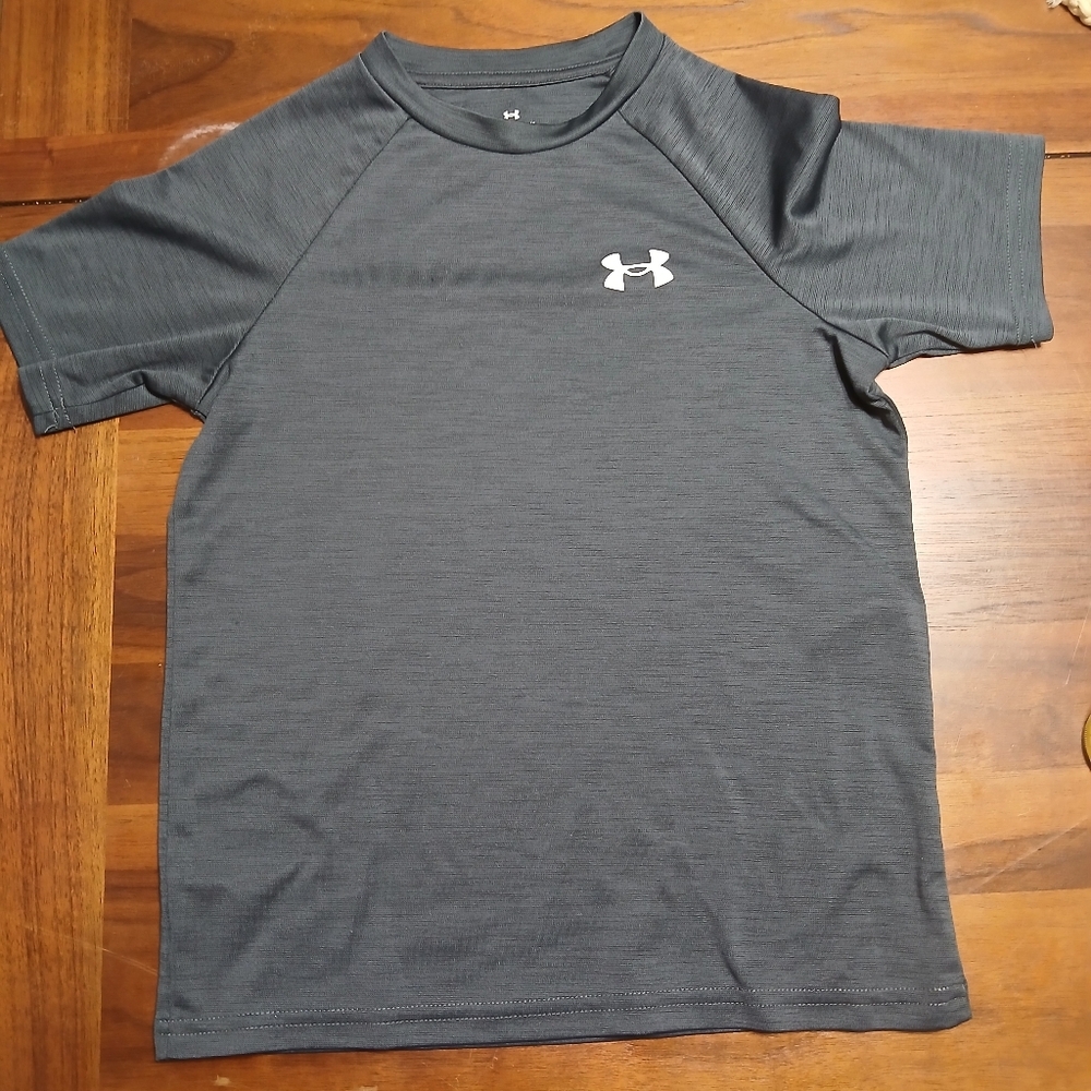 Under‎ Armour Kids Charcoal Gray Tee